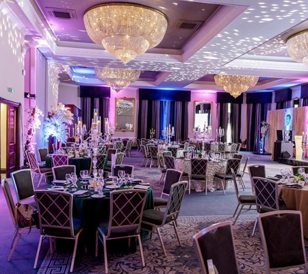 Room Dressed for Evening at the Regency Themed Ball