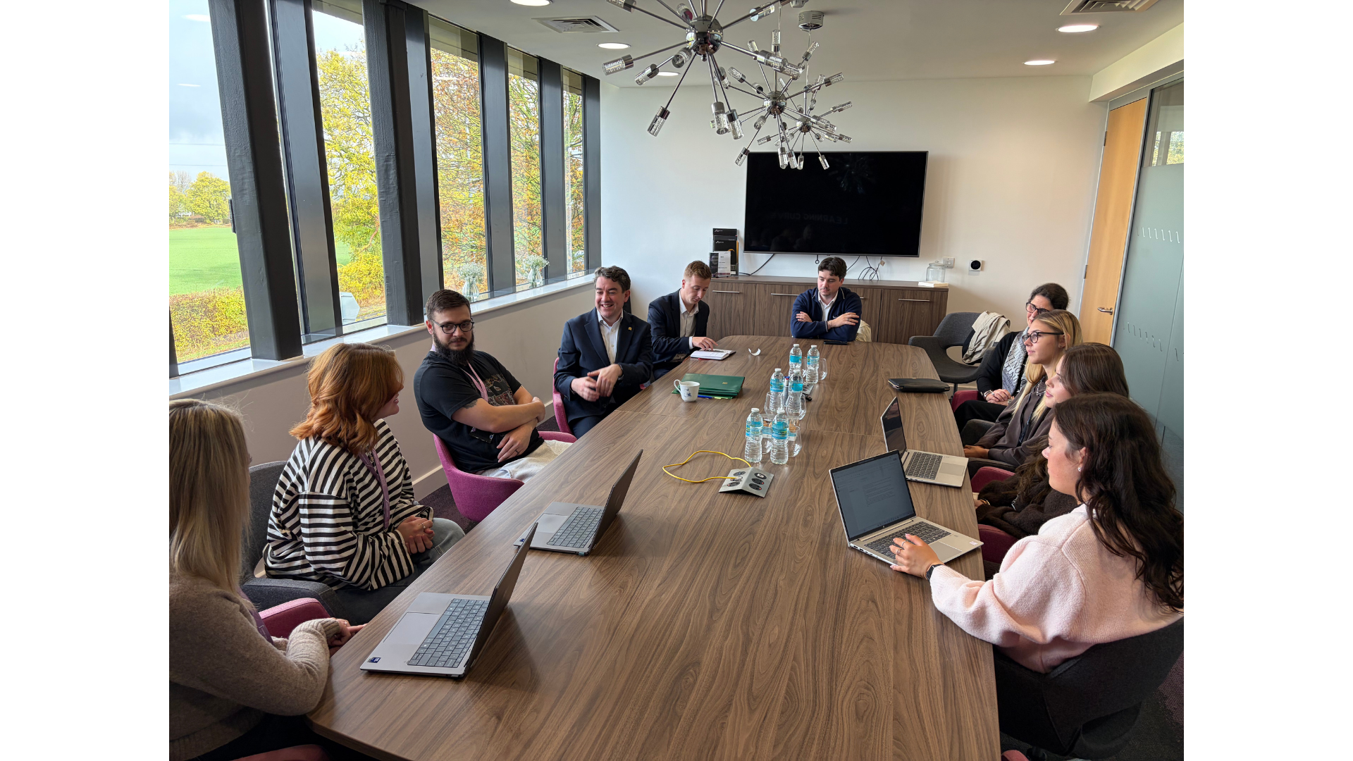 MP visit round table