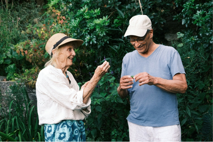 People standing talking to each other